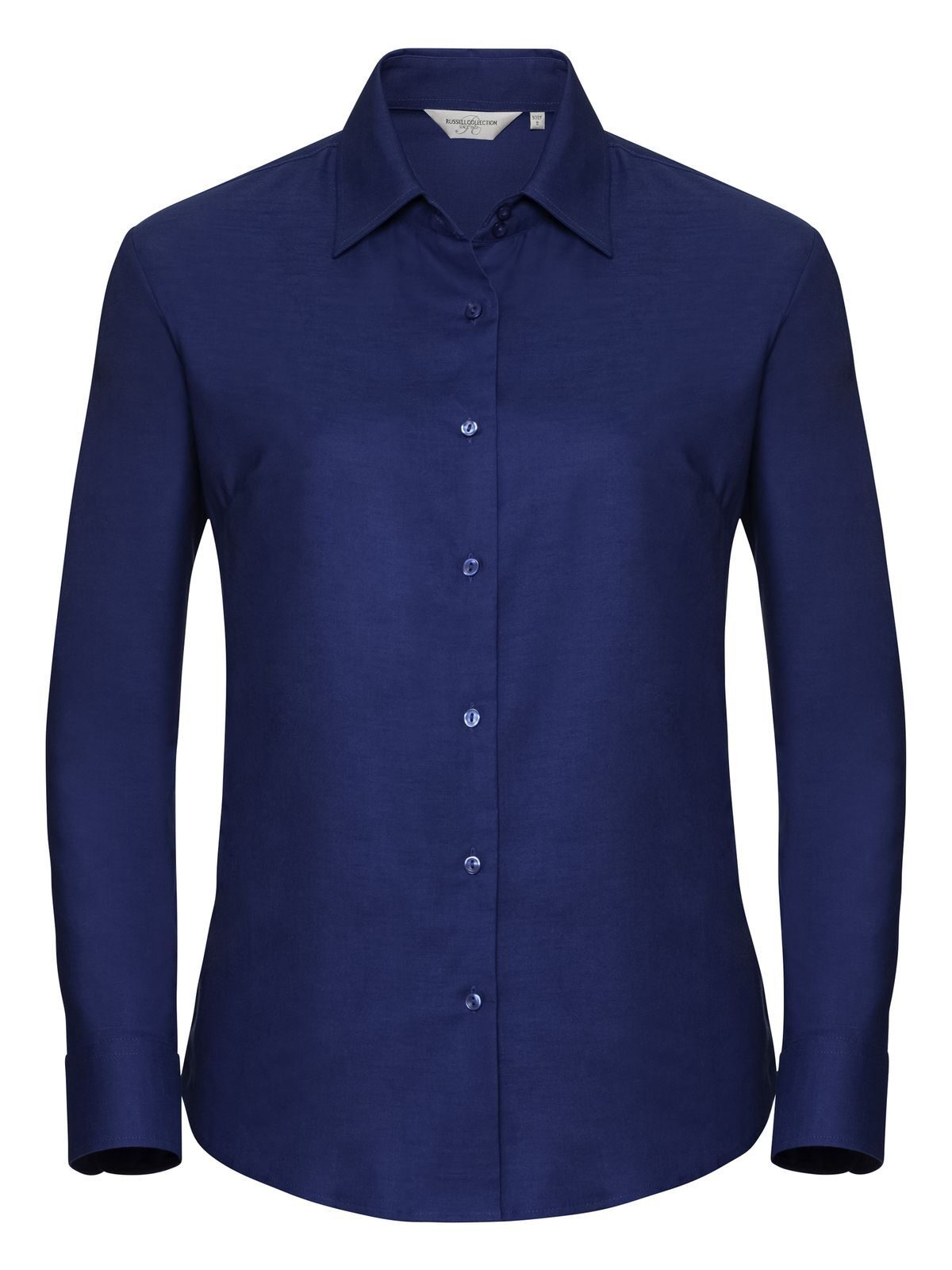 Tailliertes Oxford-Hemd für Damen mit langen Ärmeln - BH - Bright Royal