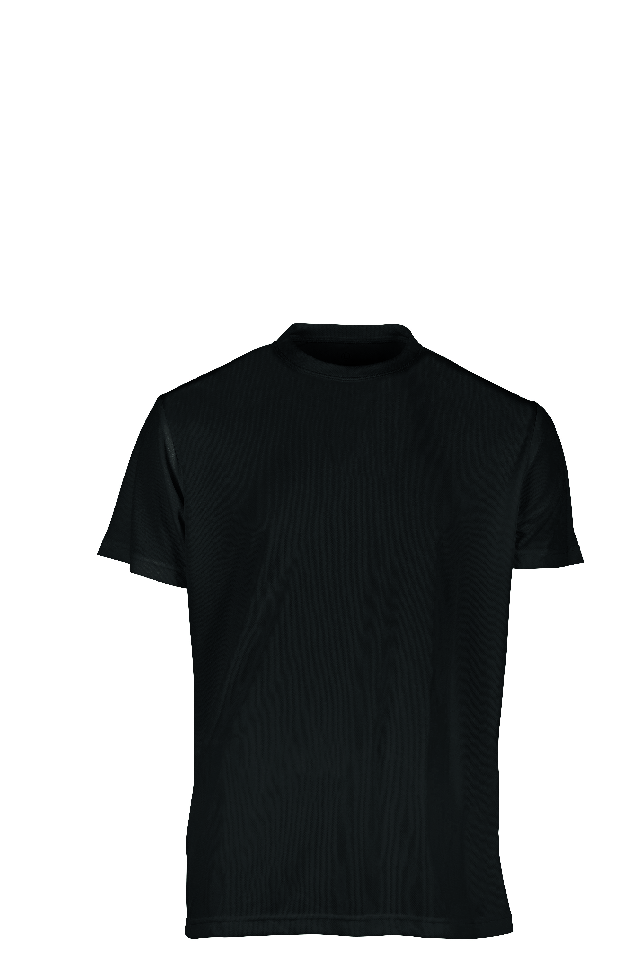 Sportshirt G/CM/C 100% Pol. 130 g/m² Aqua XXS - BK - BK – Schwarz