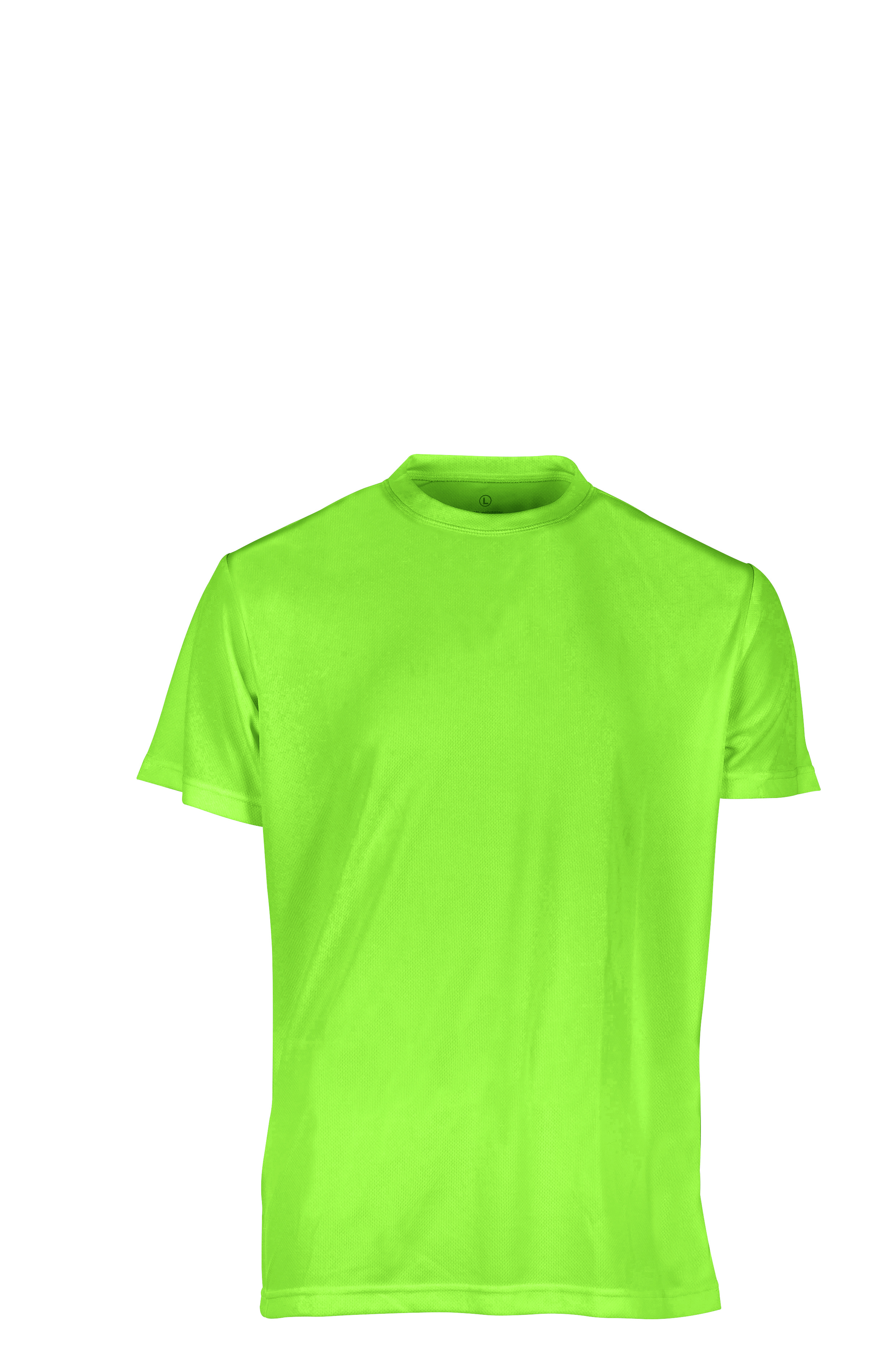 Sportshirt G/CM/C 100% Pol. 130 g/m² Aqua XXS - GR - GR – Fluoreszierendes Grün
