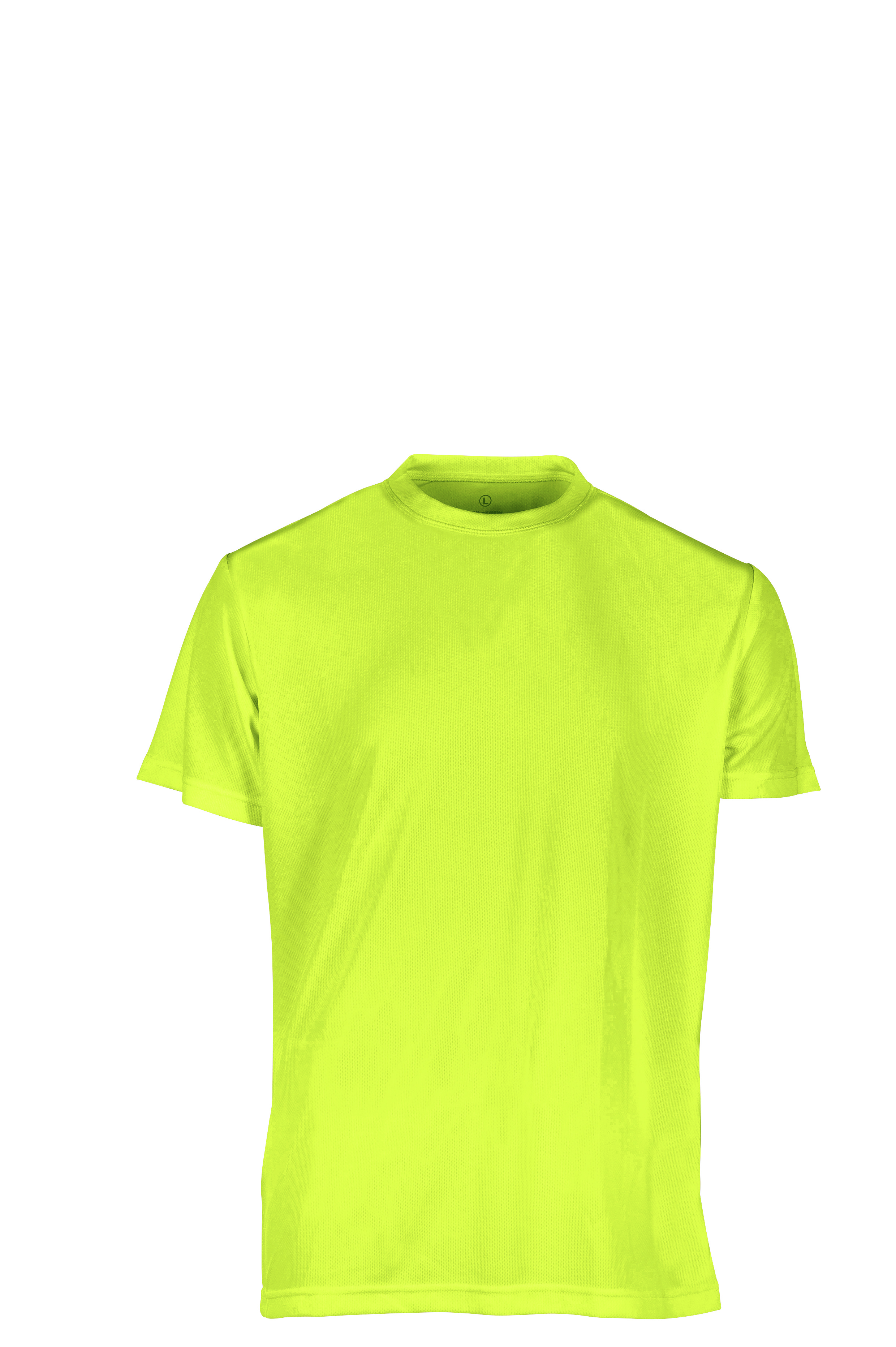 Sportshirt G/CM/C 100% Pol. 130 g/m² Aqua XXS - YE - YE – Fluoreszierendes Gelb