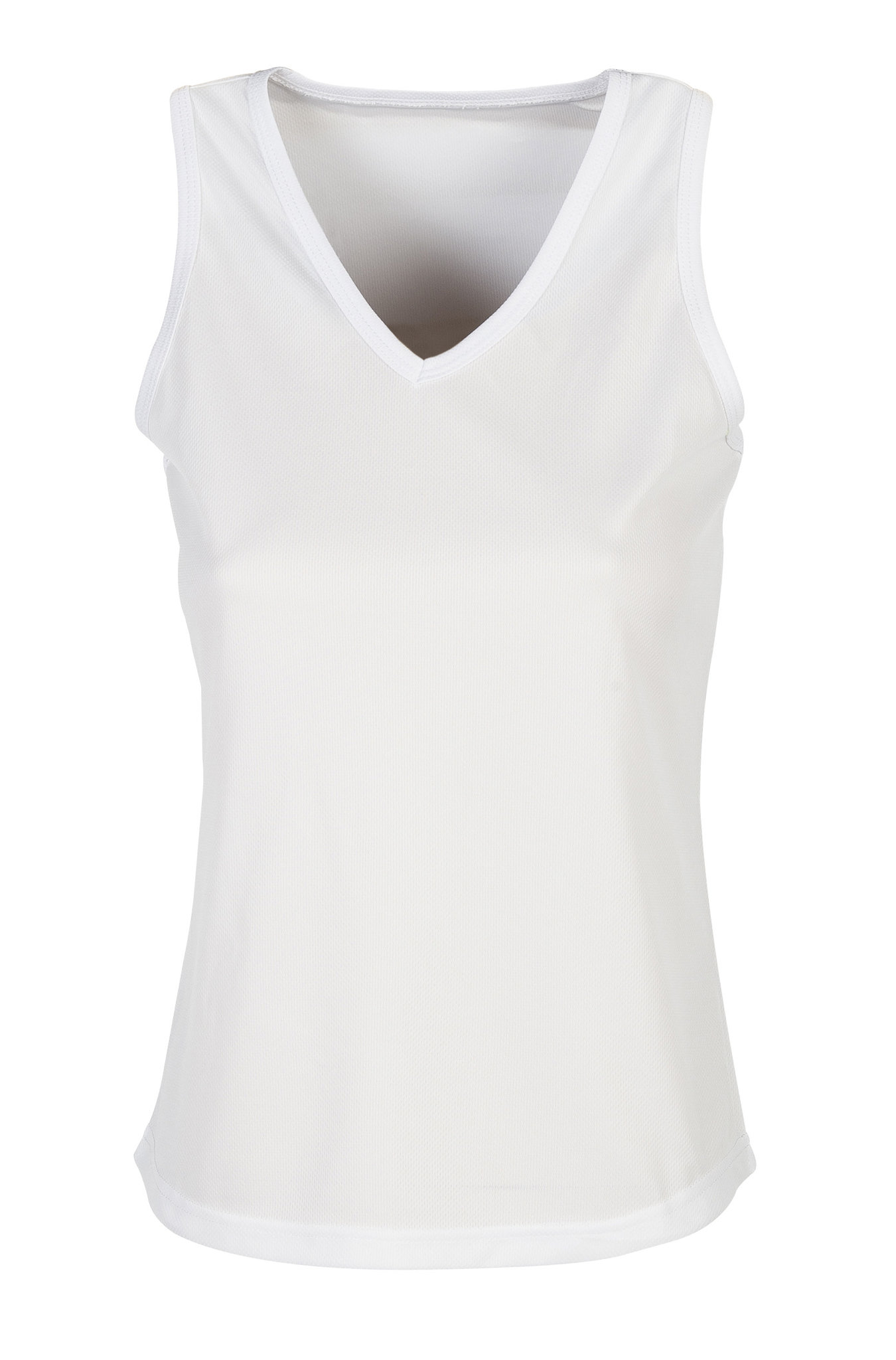 Firstop Canottiera Sport Donna Collo V - WH - White/Titanium