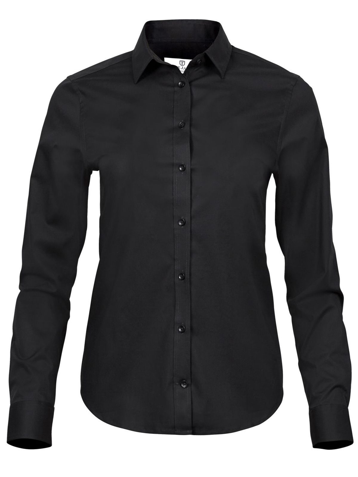 Damen-Jersey-Polo - BLK - Schwarz