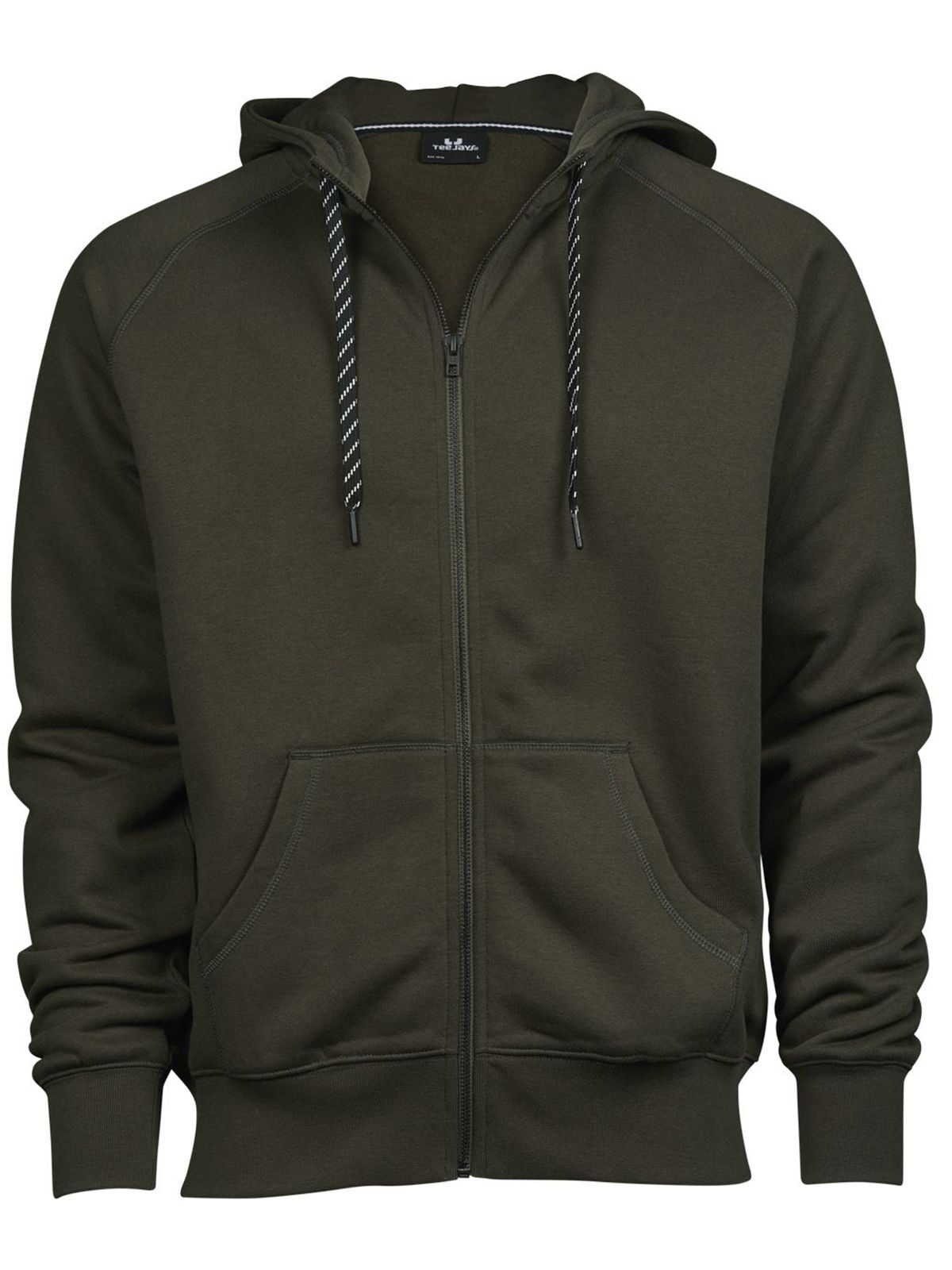 Men´s Fashion Full Zip Hood - Dark Olive