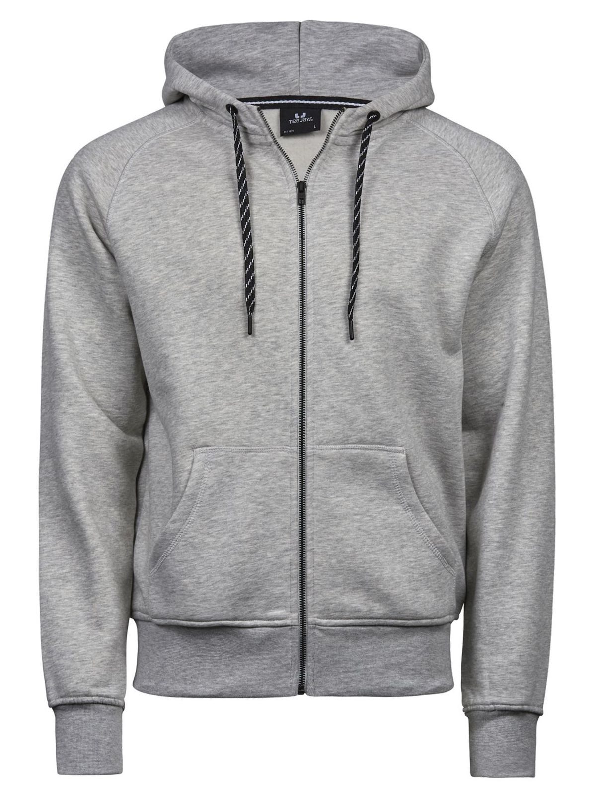 Men´s Fashion Full Zip Hood - Heather Grey