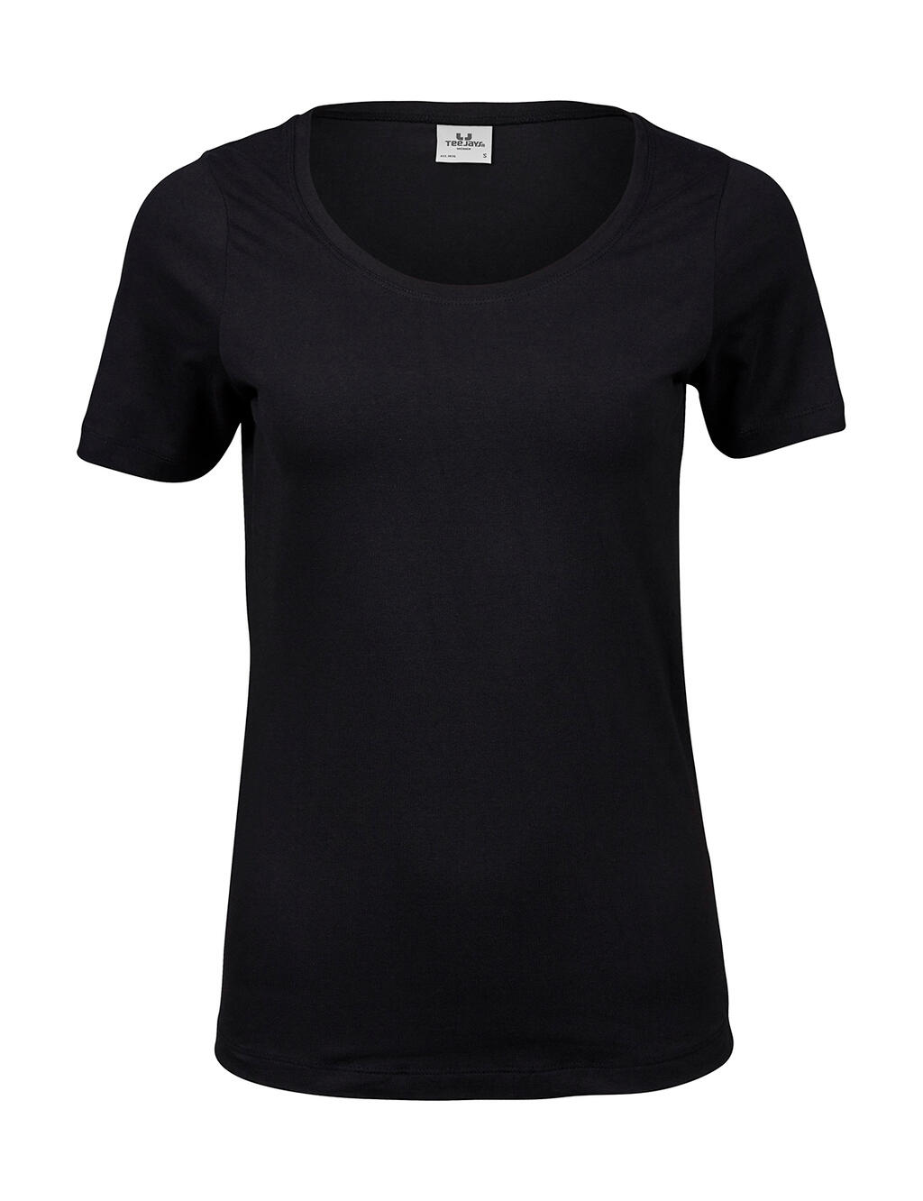 Stretch-T-Shirt für Damen - 101 - Schwarz