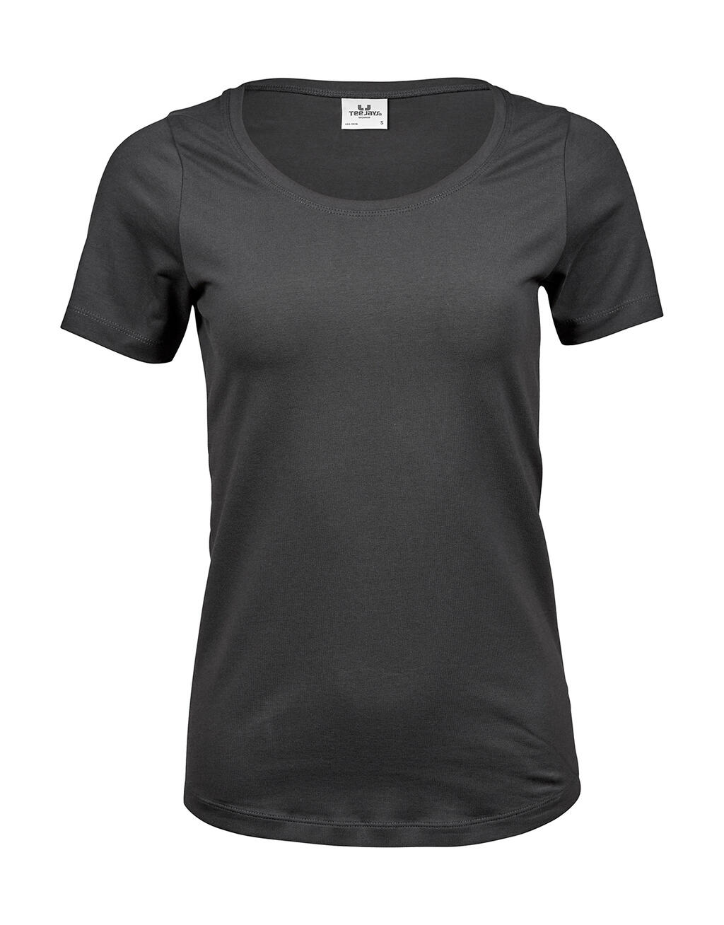 Stretch-T-Shirt für Damen - 128 - Dunkelgrau