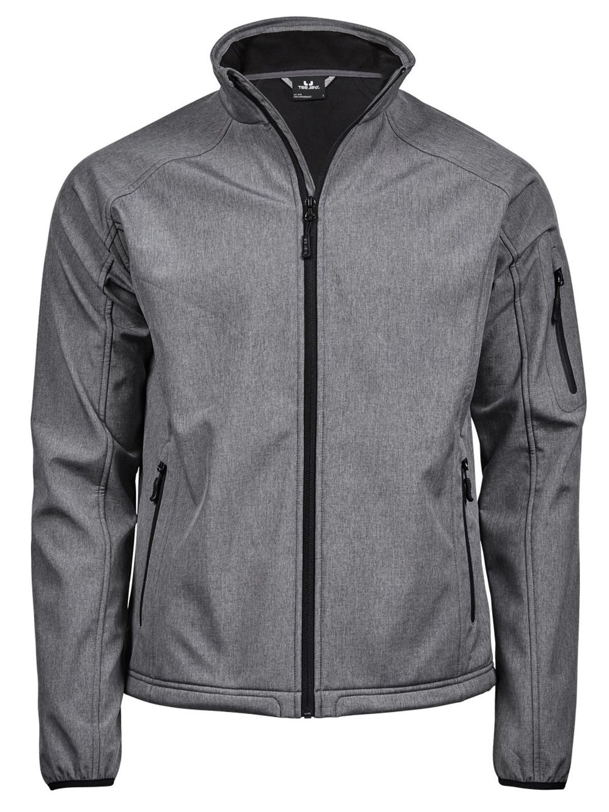 Leichte Softshelljacke für Herren - 46 - Graumeliert