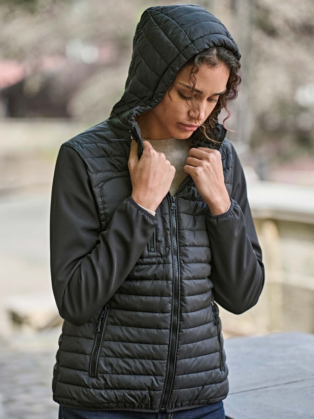 Damen-Kapuzenjacke zum Überziehen