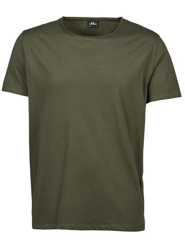 T-shirt à bords francs - Olive