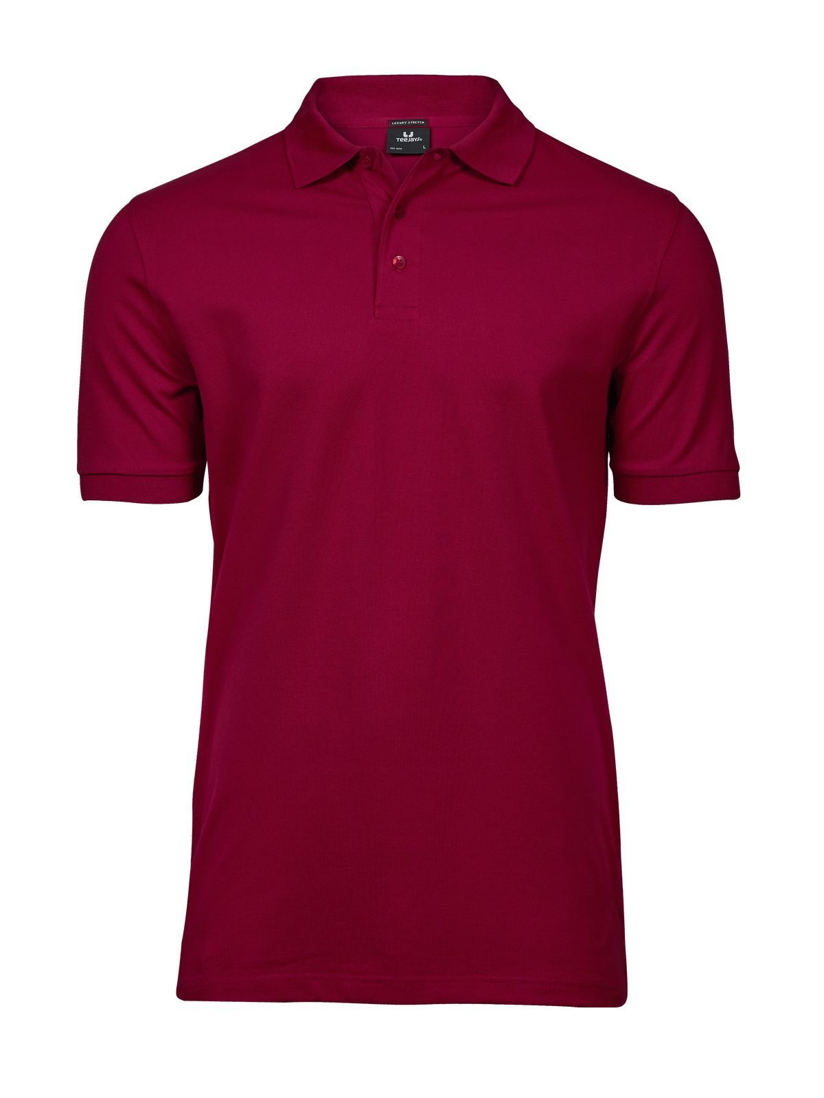 Polo stretch de luxe - Rouge foncé