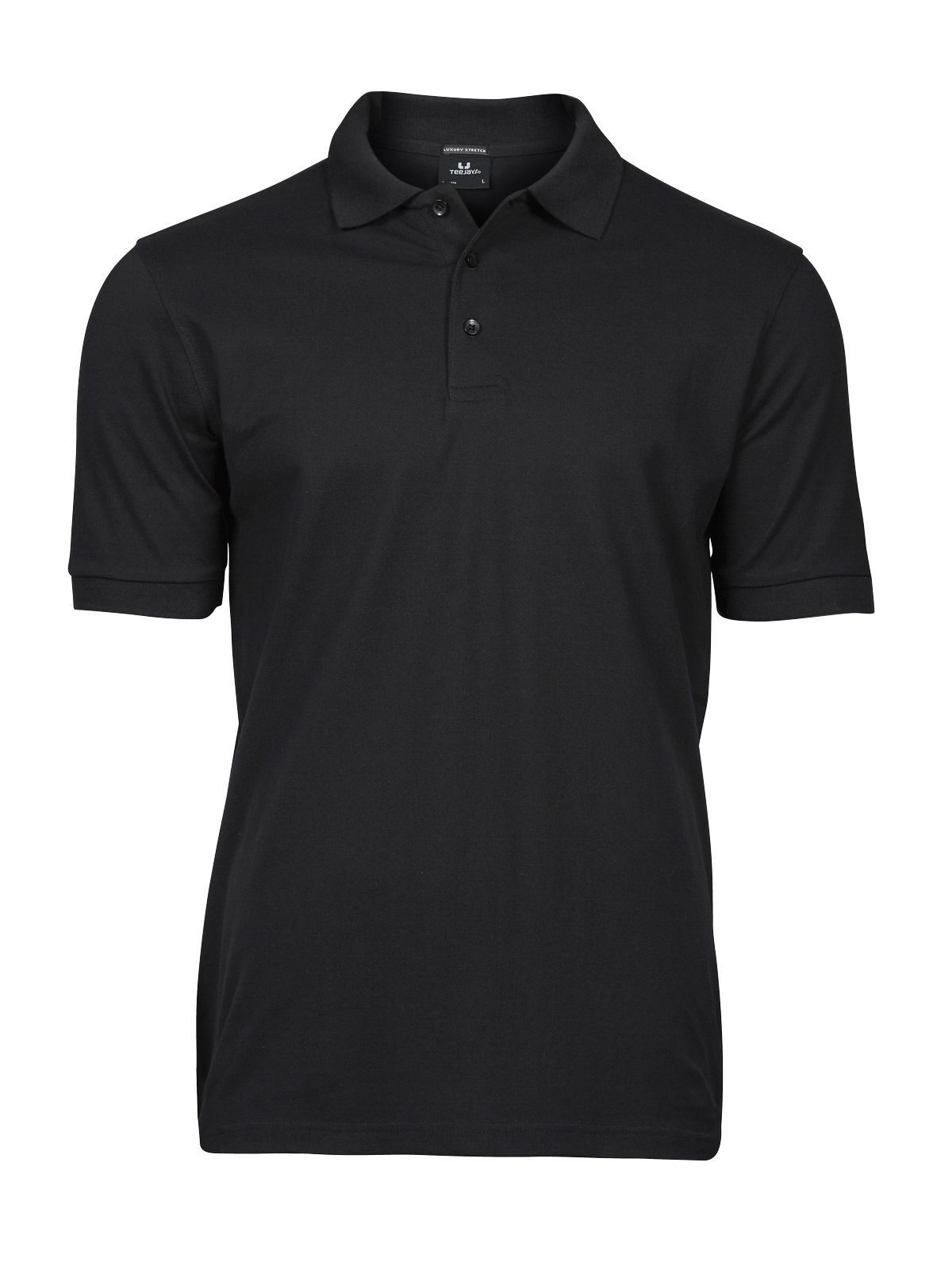 Polo stretch de luxe - BLK - Noir