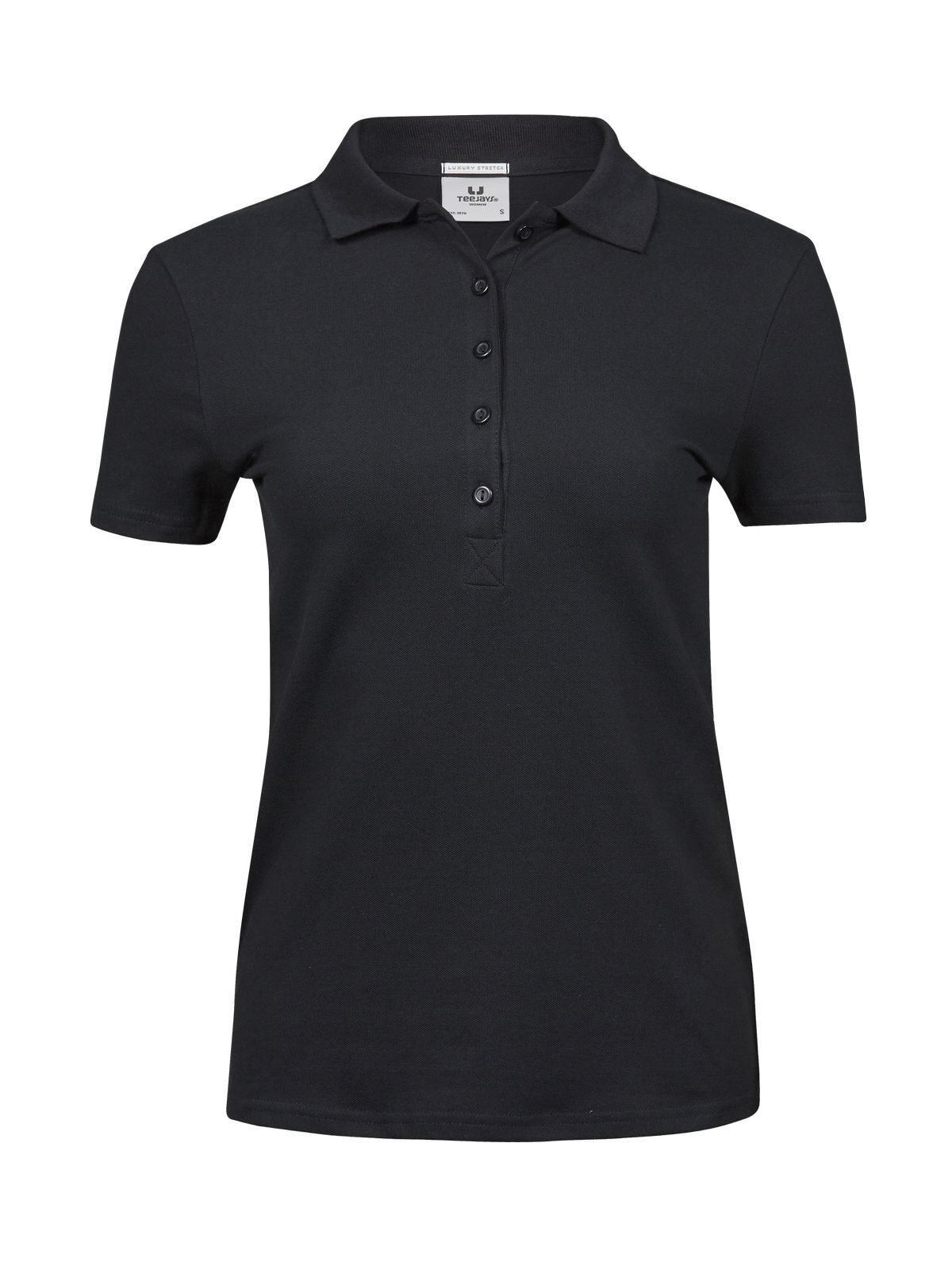 Women´s Luxury Stretch Polo - BLK - Black
