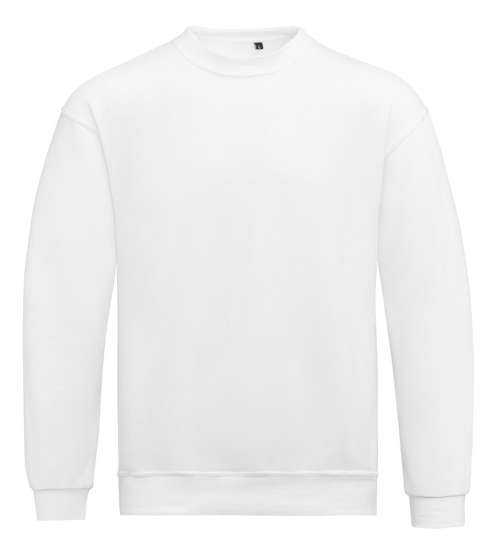 Sweat-shirt unisexe à col rond - 000 - Blanc
