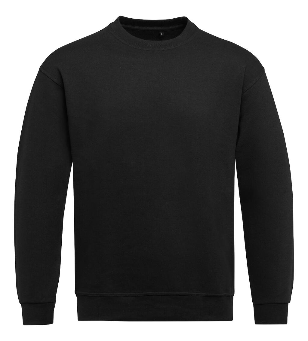 Sweat-shirt unisexe à col rond - 101 - Noir