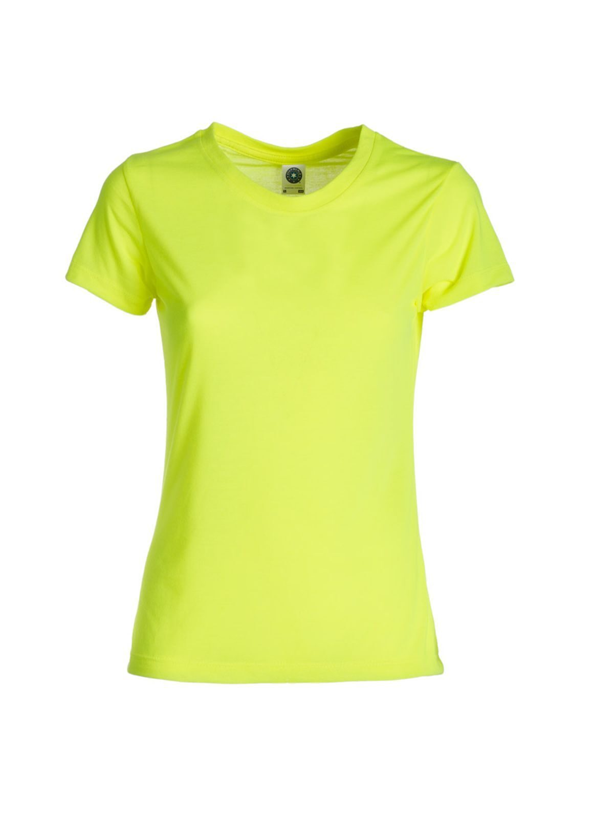 Damen-Performance-T-Shirt - 64 - Fluoreszierendes Gelb