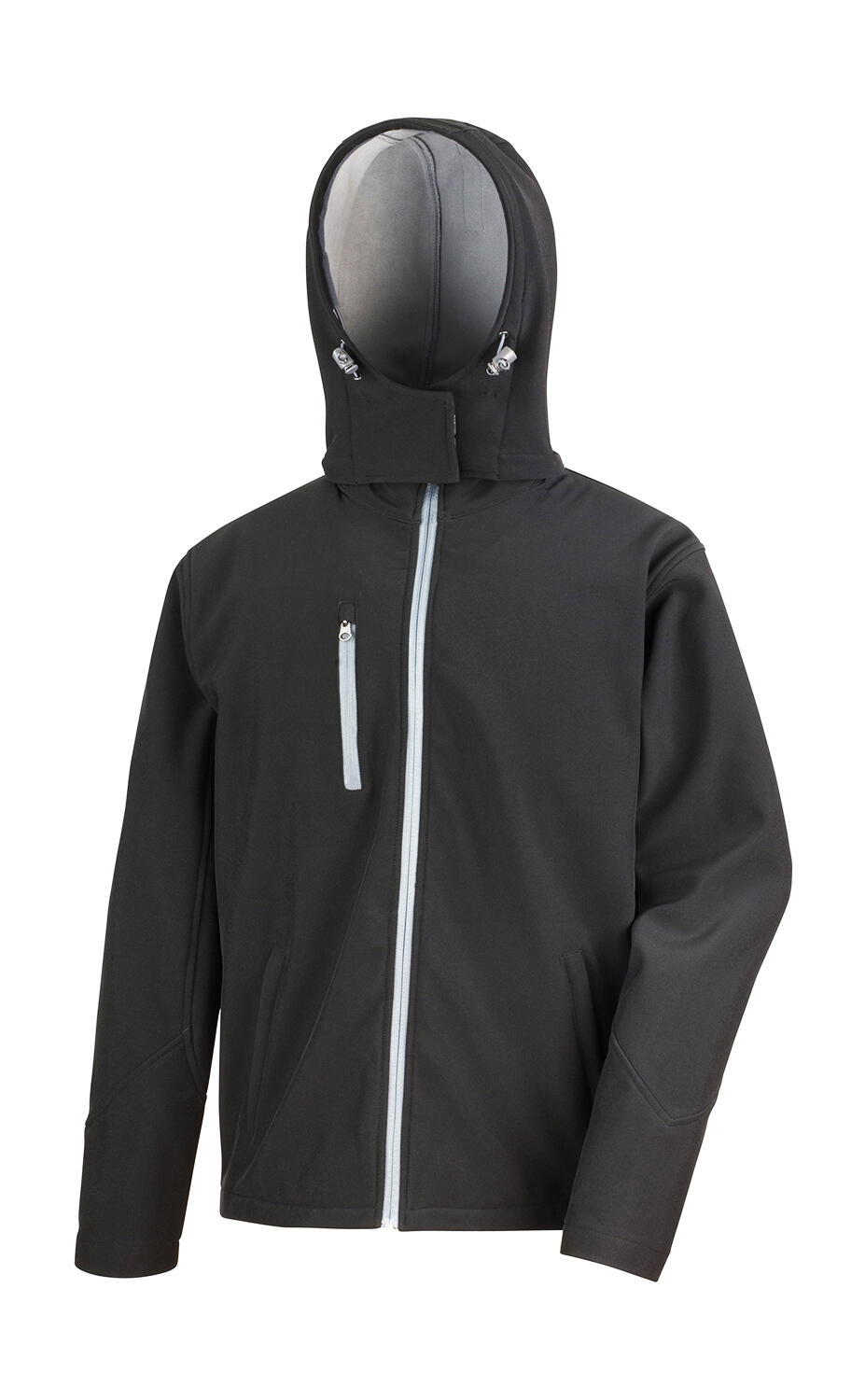Softshell TX Performance con cappuccio - BKGY - Black/Grey