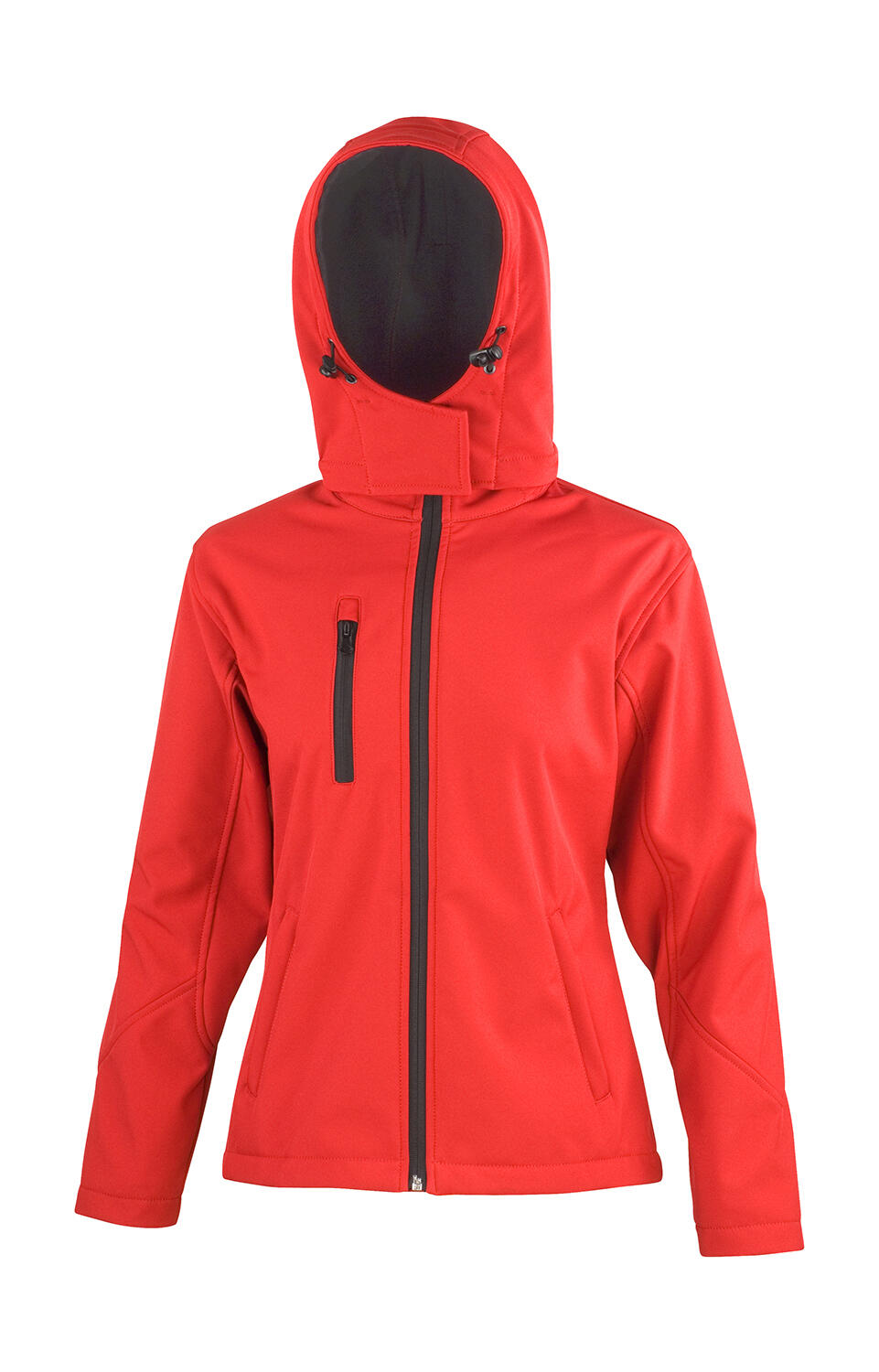 Softshell donna TX Performance con cappuccio - RDBK - Red/Black