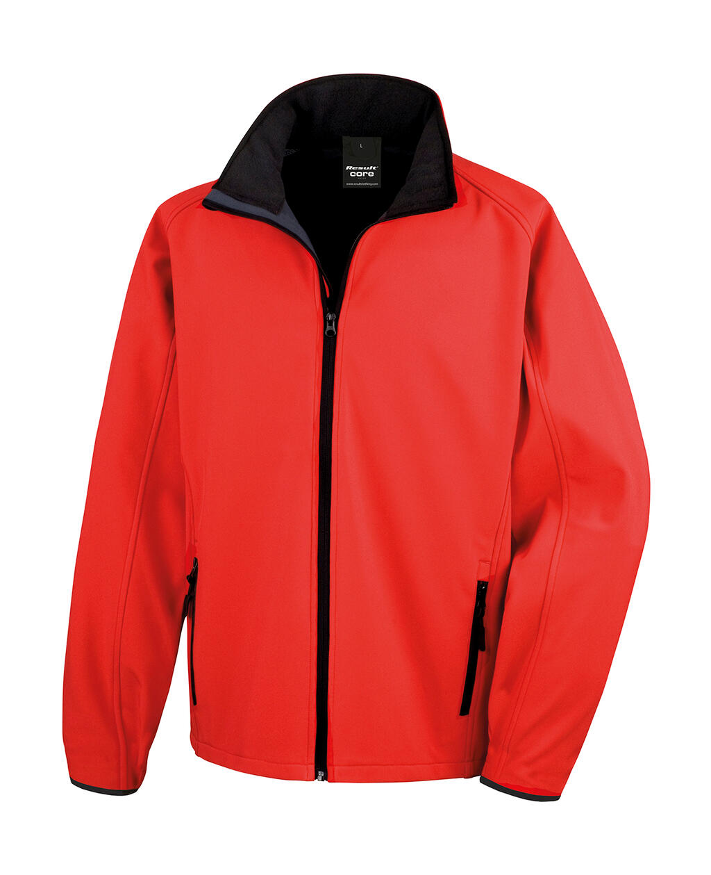 Giacca Softshell stampabile - RDBK - Red/Black