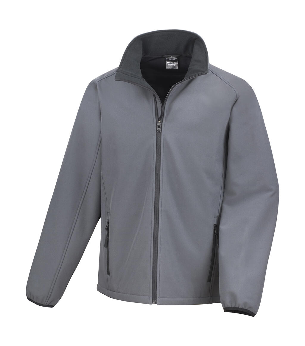 Giacca Softshell stampabile - 188 - Charcoal/Black