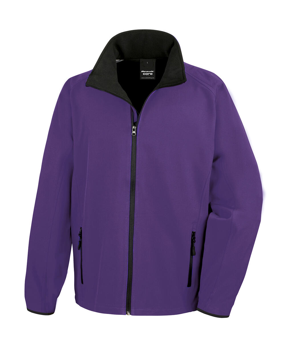 Giacca Softshell stampabile - 371 - Purple/Black