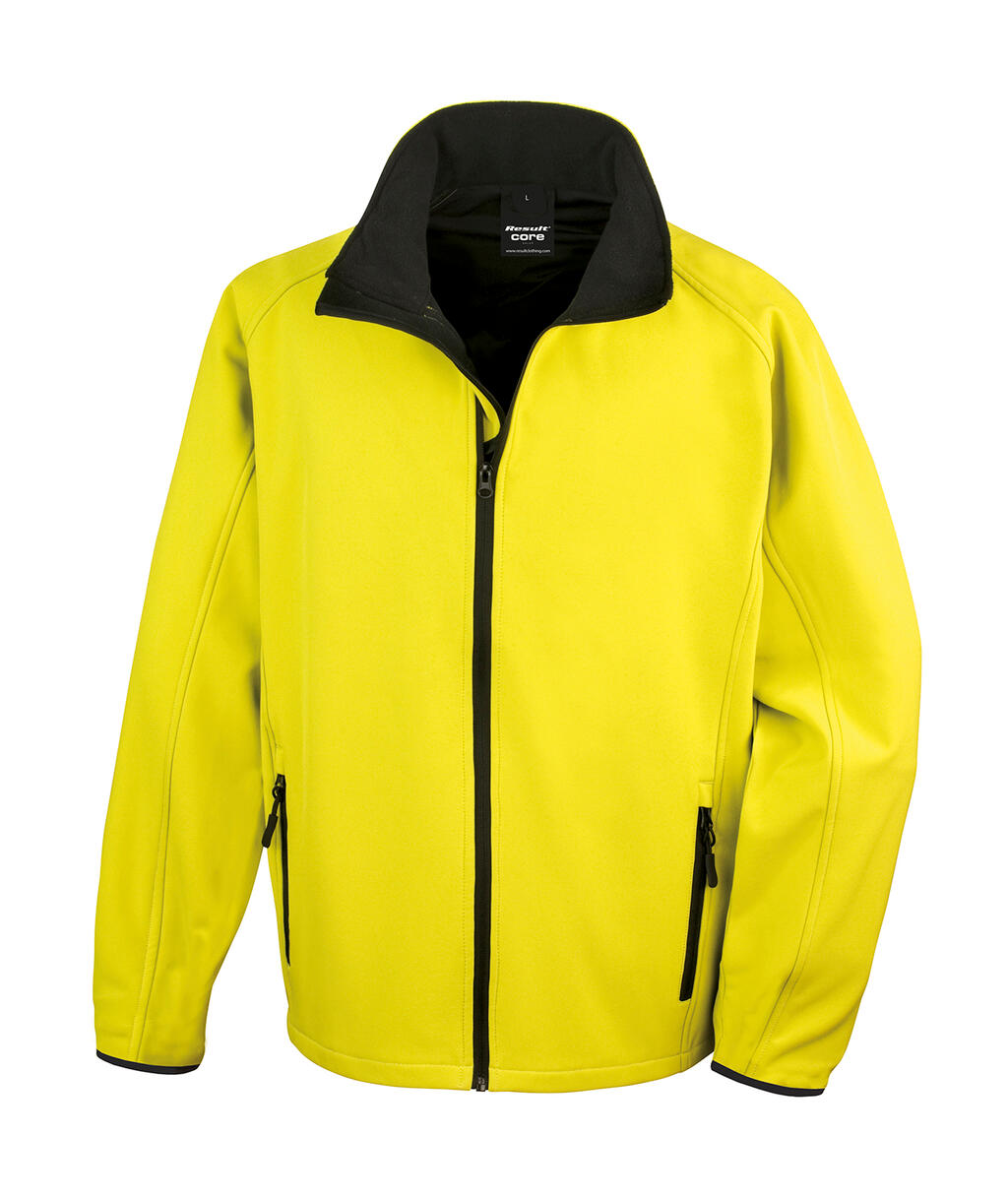 Giacca Softshell stampabile - 657 - Yellow/Black
