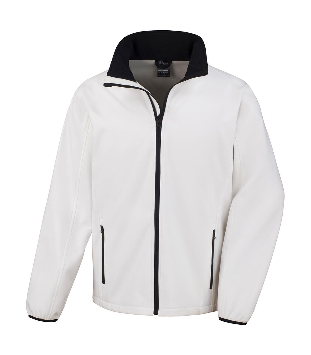Giacca Softshell stampabile - 056 - White/Black