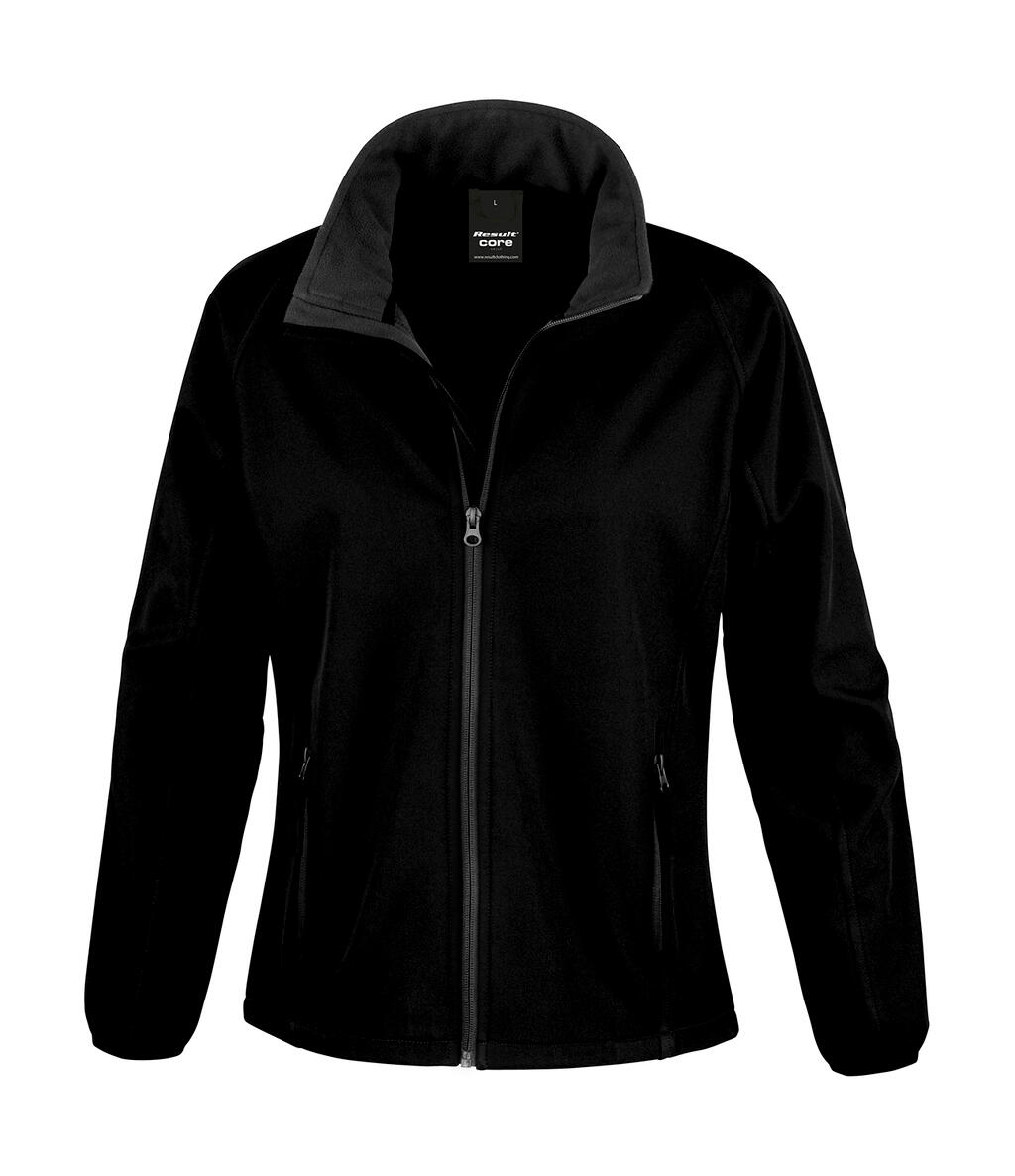 Veste softshell imprimable pour femme - 177 - Noir-Noir