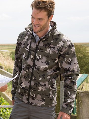 Camo TX Performance Softshell-Jacke mit Kapuze