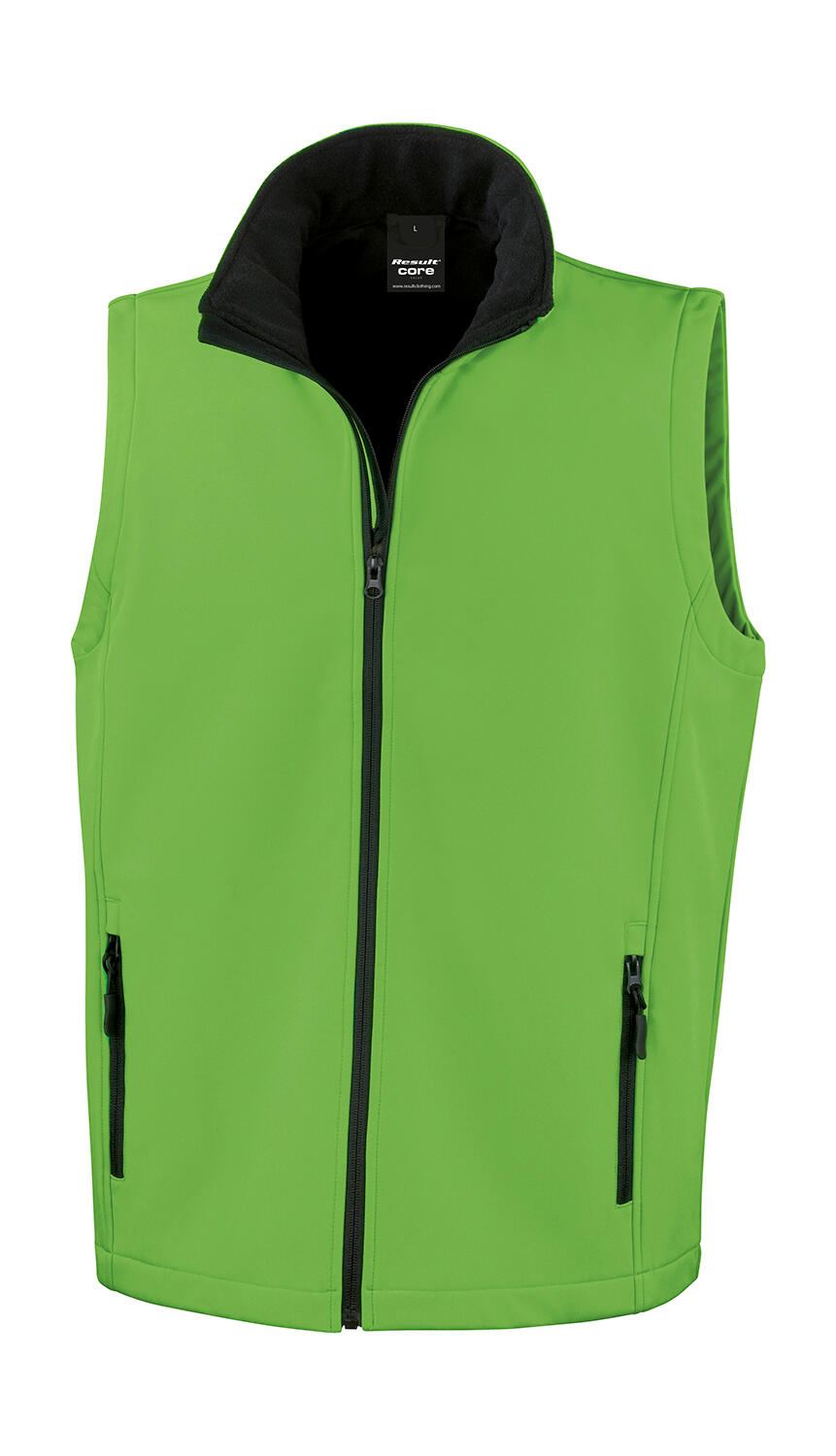 Smanicato Softshelll stampabile - GNBK - Vivid Green/Black