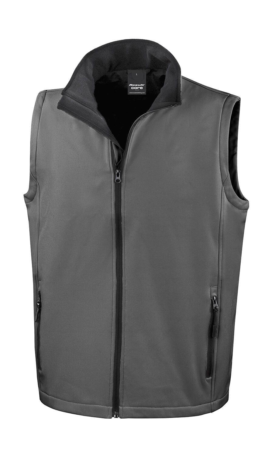 Smanicato Softshelll stampabile - 188 - Charcoal/Black