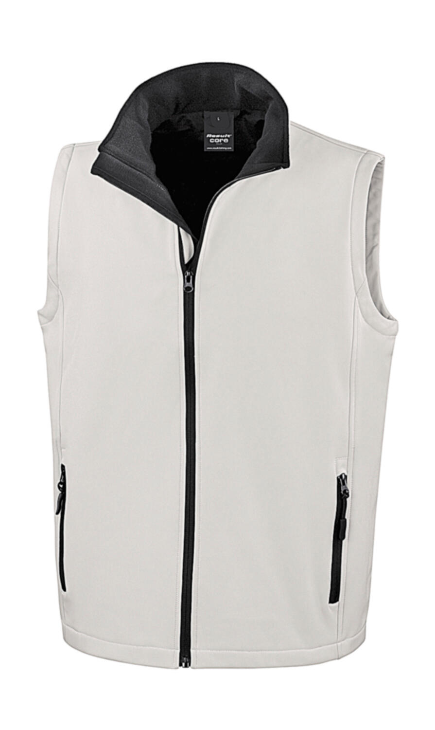Smanicato Softshelll stampabile - 056 - White/Black