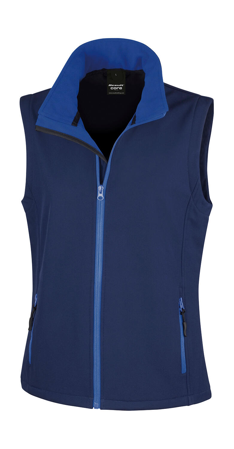 Gilet sans manches softshell imprimable pour femme - NVJA - - Marine