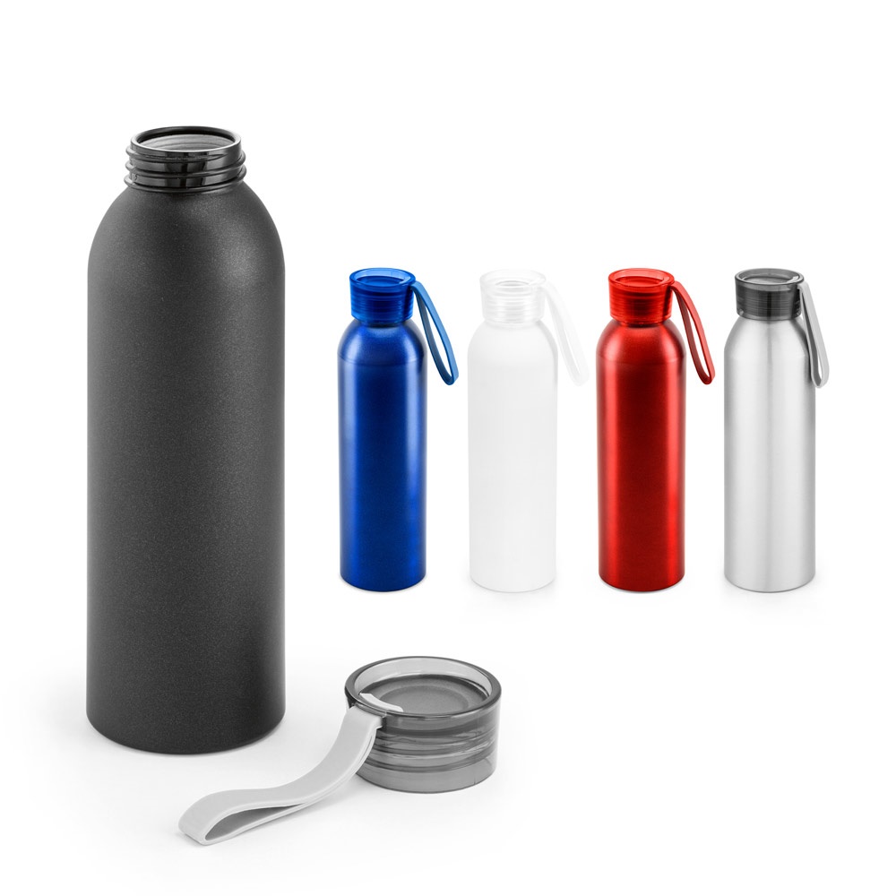 RIO. Borraccia in alluminio riciclato (100% rAL) con tappo in PP 660 mL