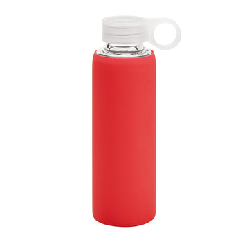 DHABI. Gourde de sport en verre borosilicate de 380 ml - 105 - Rouge