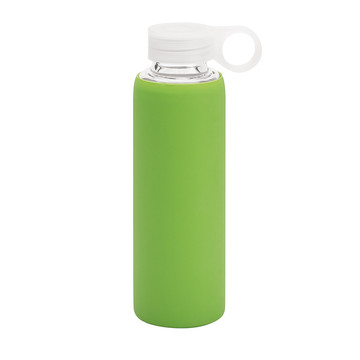 DHABI. Gourde de sport en verre borosilicate de 380 ml - 119 - Vert clair