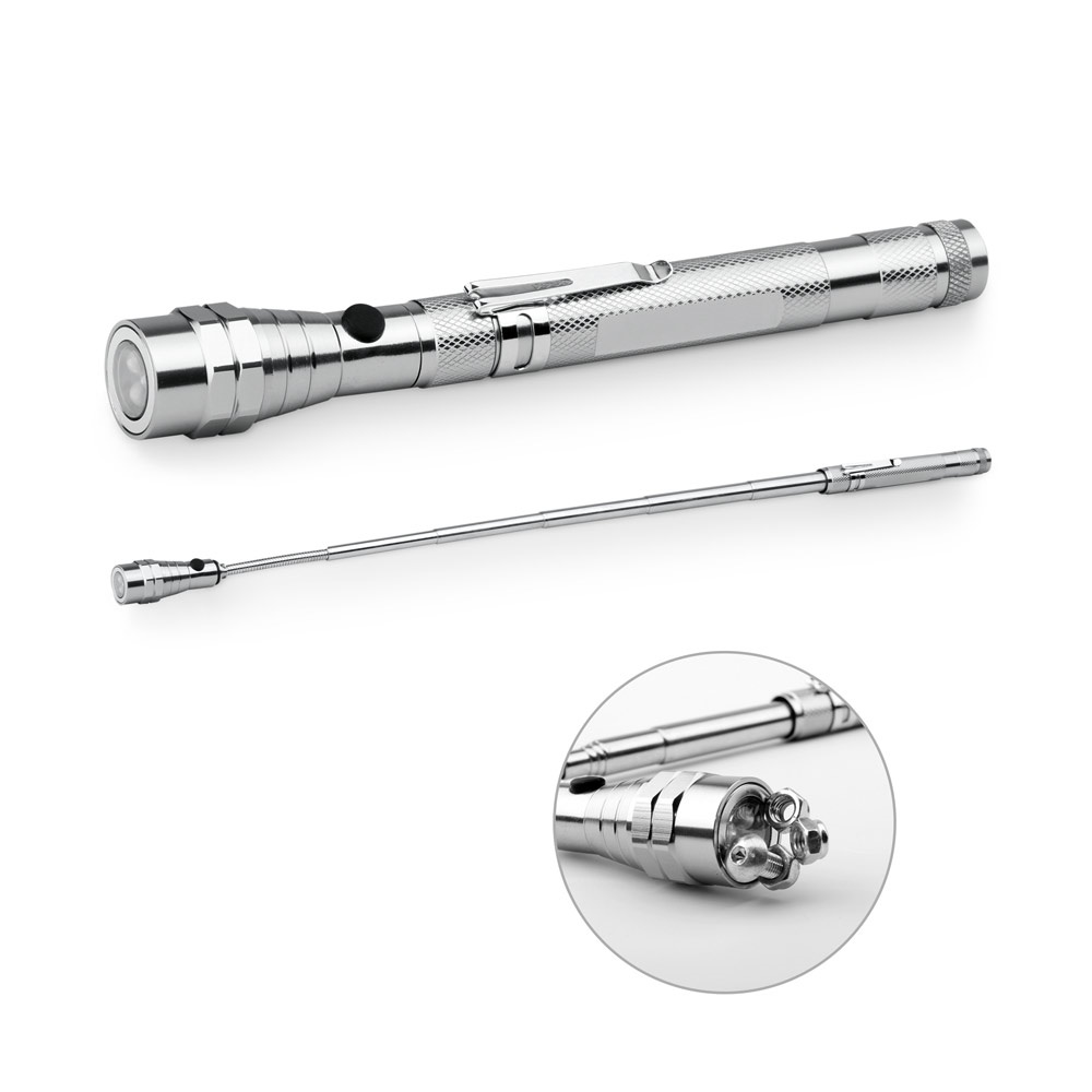 NOBEND. Lampe torche extensible en métal