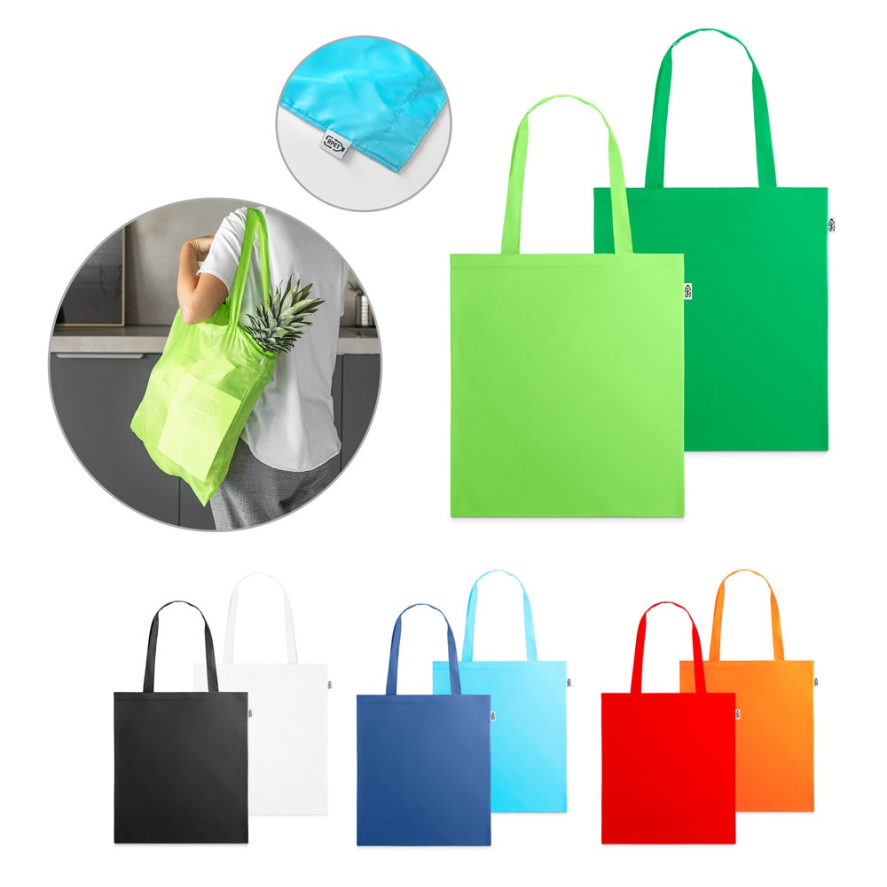 MAPUTO. Shopper in 190T poliestere riciclato (100% rPET)