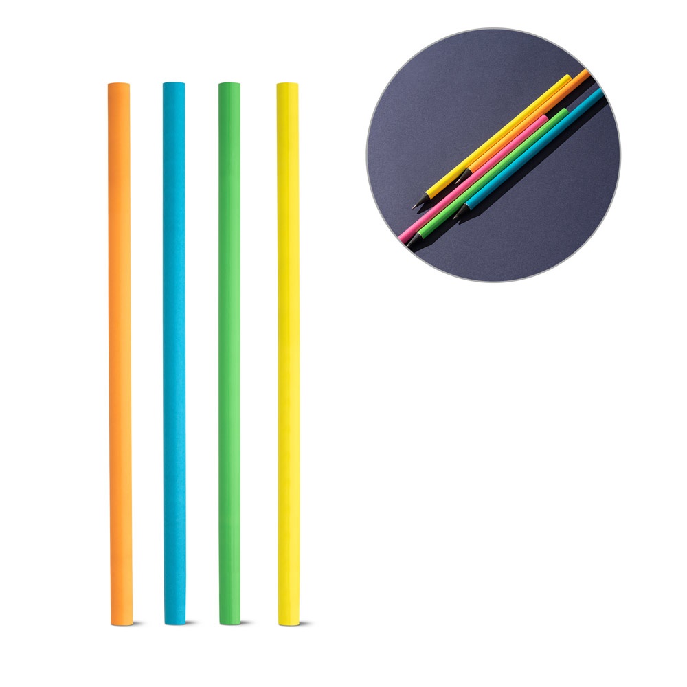 LUCIAN. Crayon en bois fluorescent, dureté HB.
