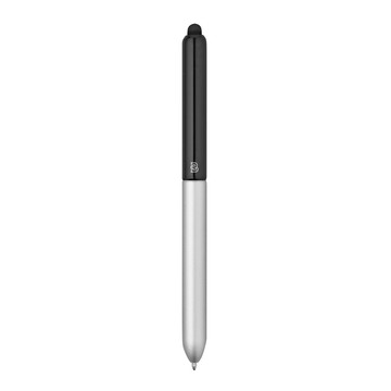 81001. Aluminium-Kugelschreiber mit Touch-Spitze - 143 - Schwarz-Satin-Chrom