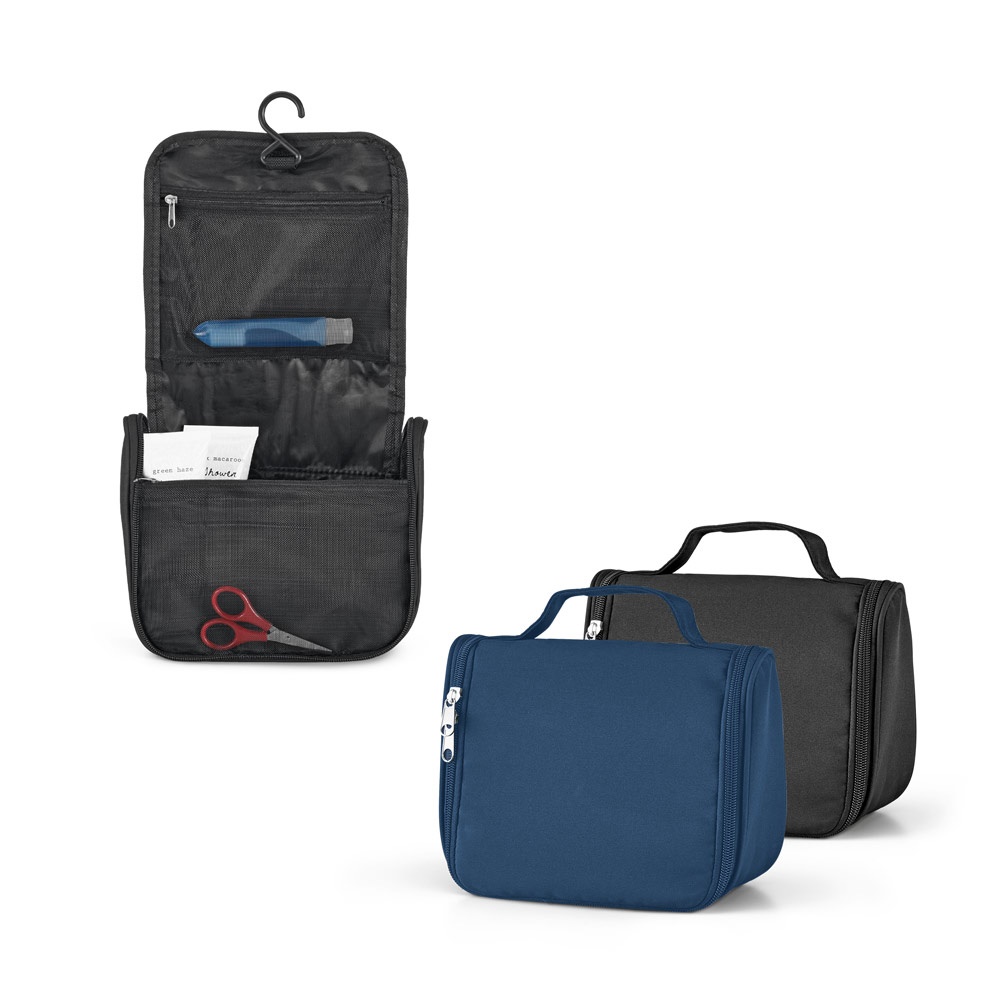 WILLIS. Kosmetiktasche aus Mikrofaser mit verschiedenen Fächern.
