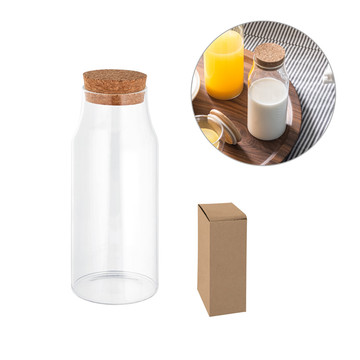 JASMIN 800. 800 ml Glasflasche mit Korken.