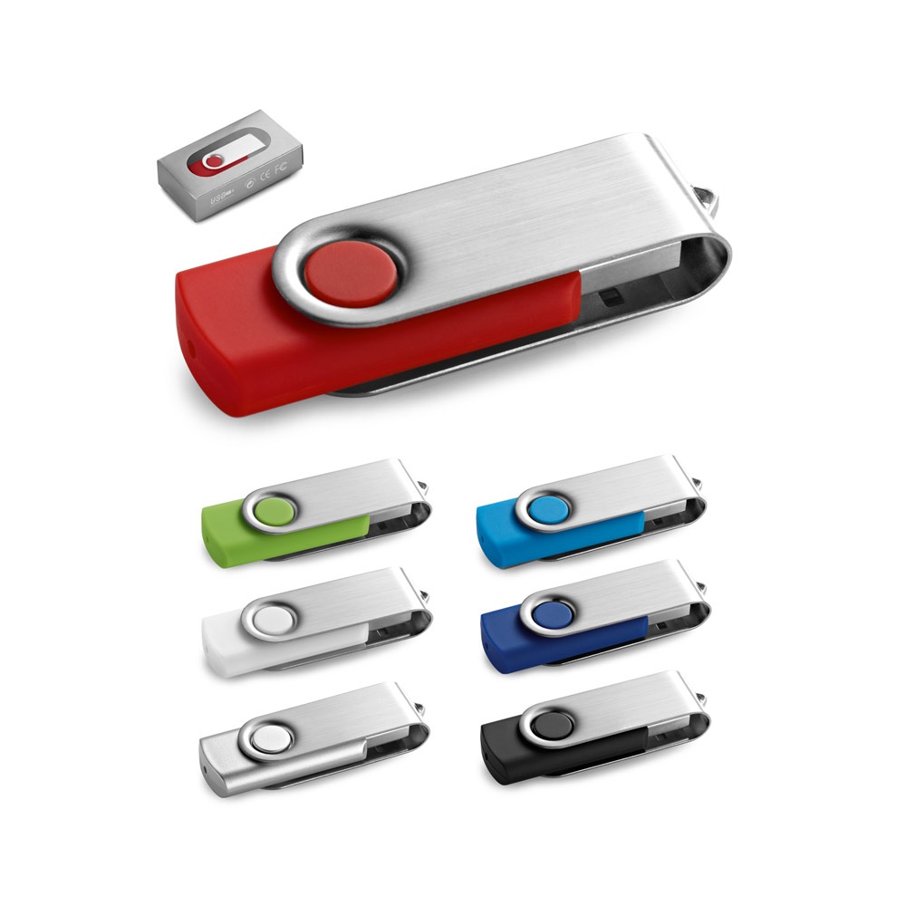 CLAUDIUS 16GB. 16GB USB-Stick mit Metallclip.