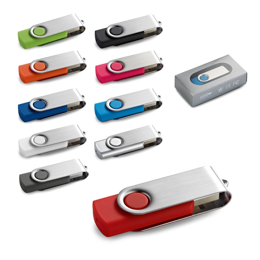 CLAUDIUS 8 Go. Clé USB 8 Go avec clip métallique.