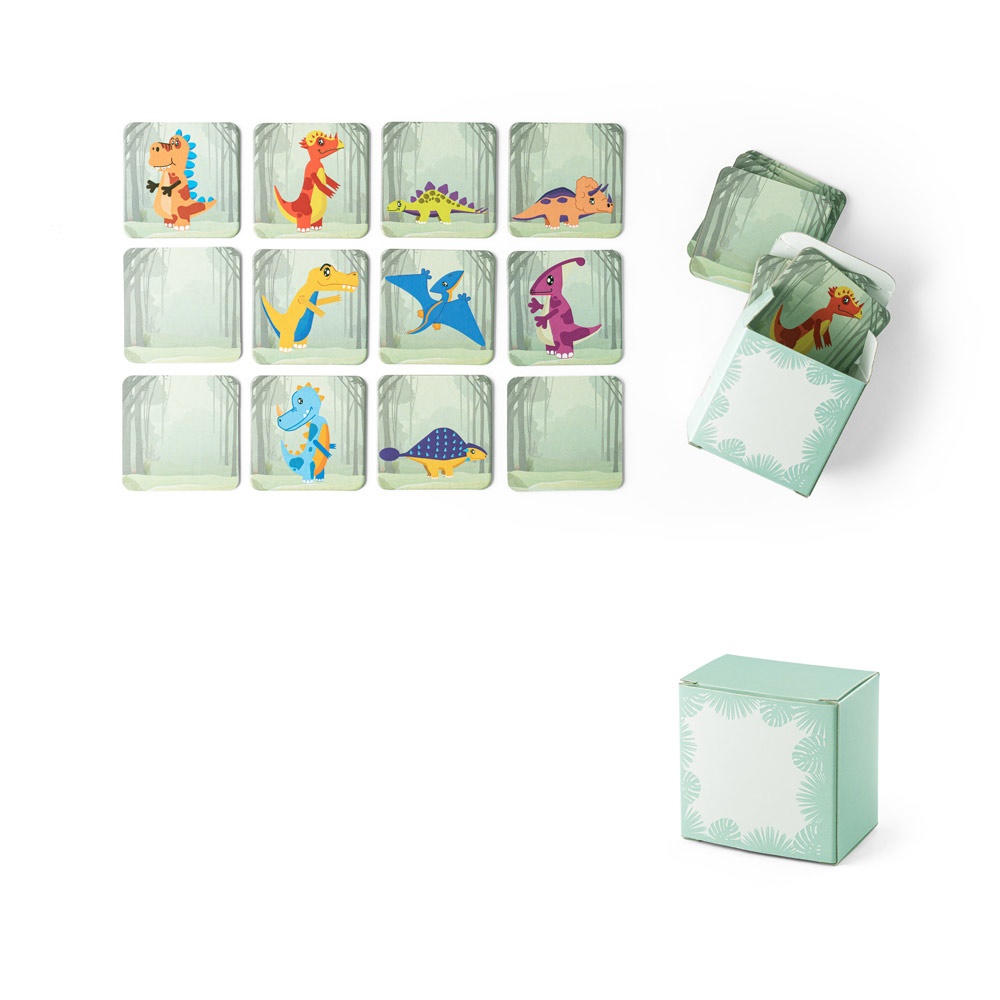 Tricératops. Jeu de mémoire avec 20 pièces.