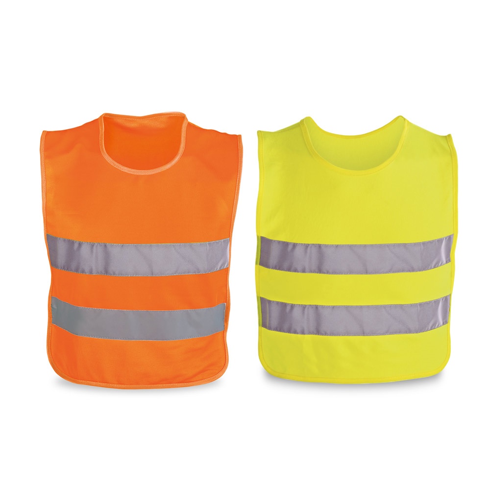 MIKE. Gilet réfléchissant pour enfants. 100 % polyester.