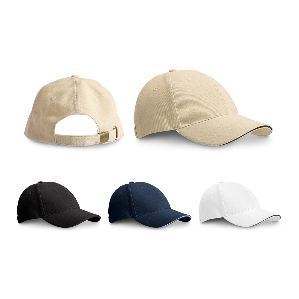 CHRISTOPHE. Sandwich-Cap, 100% Baumwolle (260 g/m²).