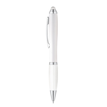 SANS BK. Penna a sfera con clip in metallo - 106 - Bianco