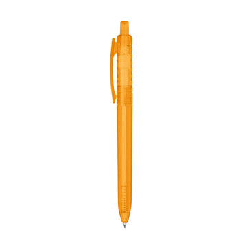 HYDRA. Stylo à bille en polyester recyclé (100 % rPET) - 128 - Orange
