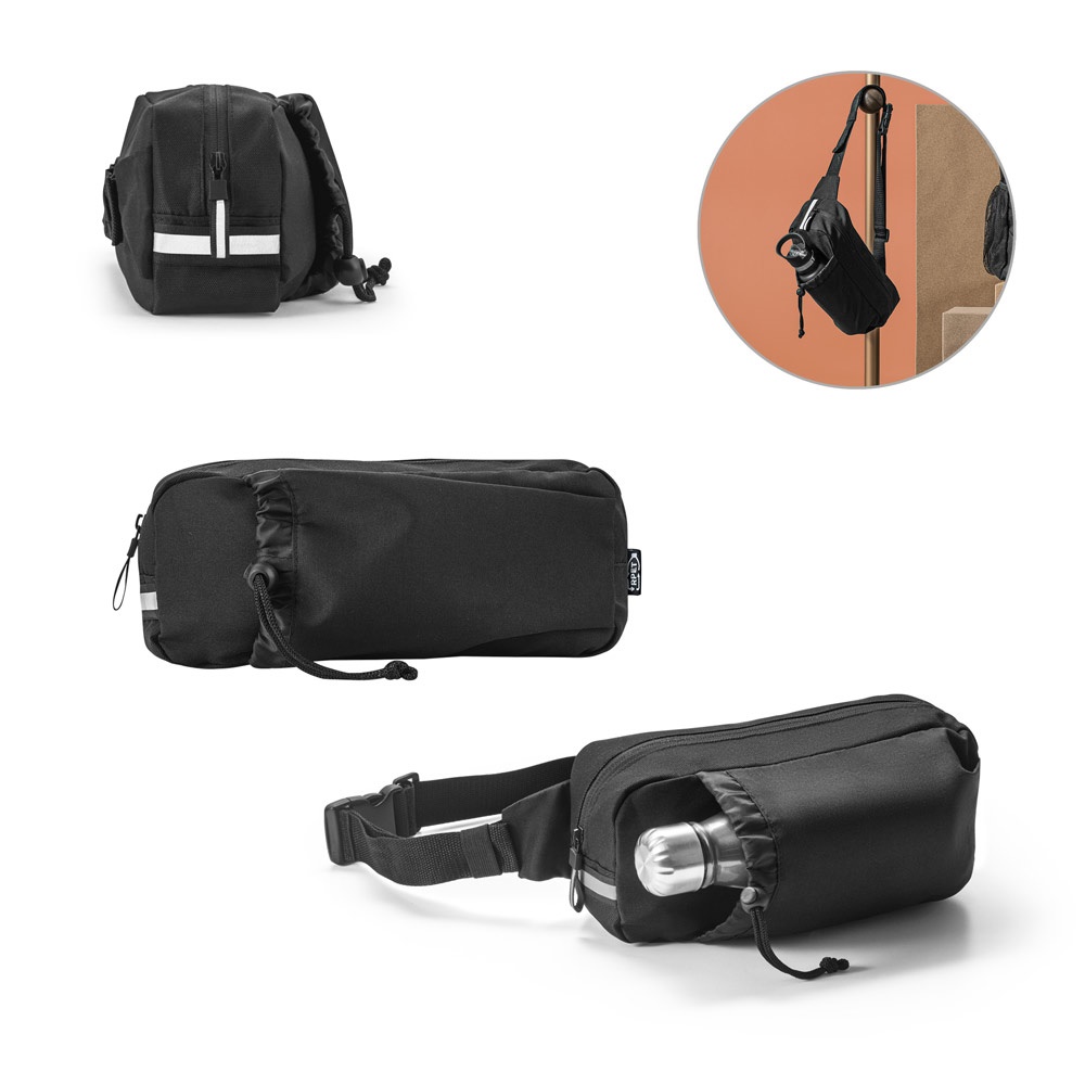 DELFOS-TASCHE. Tasche aus 300D recyceltem Polyester und 600D recyceltem Polyester mit reflektierenden Elementen.