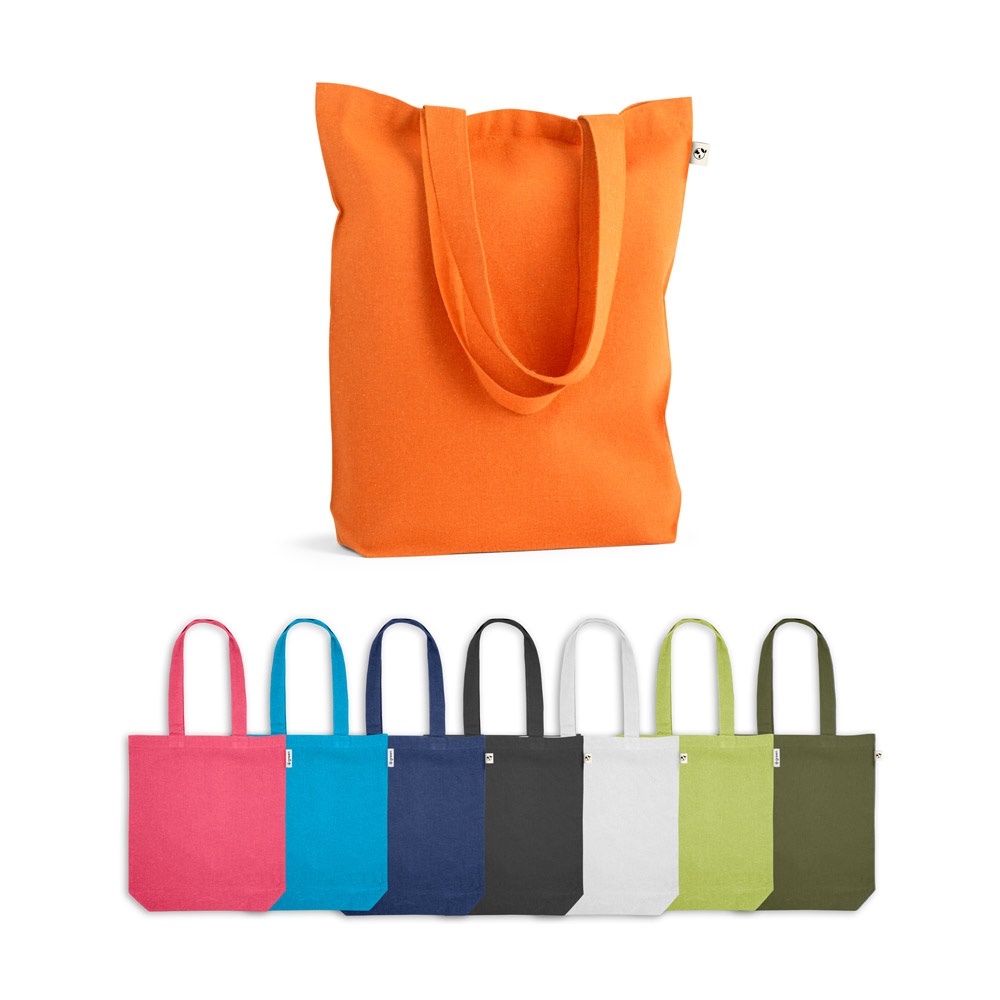 MERIDA. Sac (220 g/m²) en coton (50 %), coton recyclé (30 %) et polyester (20 % rPET).